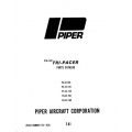 Piper Tri-Pacer Parts Catalog PA-22-108/125/135/150/160 Part # 752-450