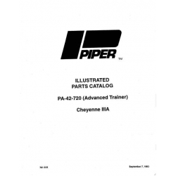 Piper Cheyenne IIIA Parts Catalog PA-42-720 Part # 761-818