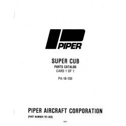 Piper Super Cub Parts Catalog PA-18-150 Part # 761-823