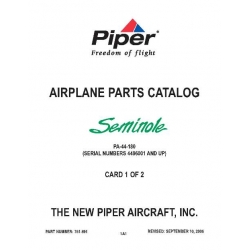 Piper Seminole Parts Catalog PA-44-180 Part # 761-891