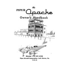 Piper Apache Model PA-23-235 Owner's Handbook 753-624