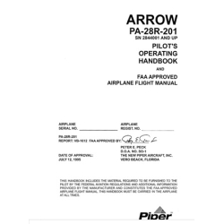 Piper PA-28R-201 Arrow (SN 2844001 and UP) Pilot's Operating Handbook and FAA Approved Airplane Flight Manual VB-1612_v2011