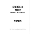 Piper Cherokee Arrow PA-28R-180 Owner's Handbook 753-750