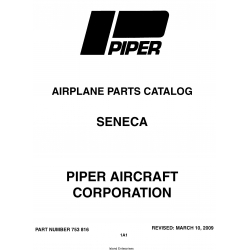 Piper PA-34-200 Seneca Parts Catalog 753-816_v2009