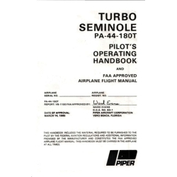 Piper PA-44-180T Seminole Pilot's Operating Handbook and FAA Approved Airplane Flight Manual VB-1100