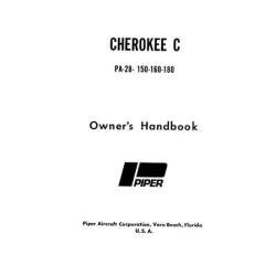 Piper Cherokee C PA-28-150-160-180 Owner's Handbook 753-683