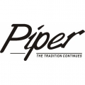 Piper Tradition Continues Aircraft Decal,Sticker 3''high x 6 3/4''wide!