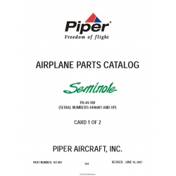 Piper PA-44-180 Seminole (serial numbers 4496001 and up) Parts Catalog 761-891_v2007