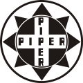 Piper Aircraft Decal/Logo Sticker 6 1/8''diameter!