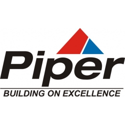 Piper Building On Excellence Aircraft Logo,Decal/Sticker 5''h x 9 1/2''w!