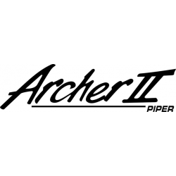 Piper Archer II Decal-Sticker 2 3/4" high by 10" wide!