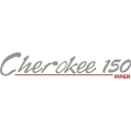 Piper Cherokee 150 Decal/Sticker 2.43" high by 12" wide!
