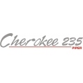 Piper Cherokee 235 Decal/Sticker 2.14" high by 11" wide!