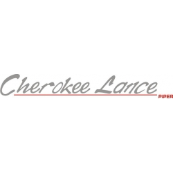 Piper Cherokee Lance Decal/Sticker 3" high by 18" wide!