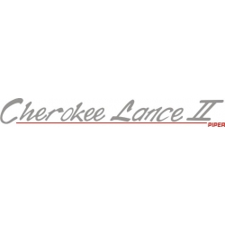 Piper Cherokee Lance II Decal/Sticker 2 3/4" high by 21 1/4" wide!
