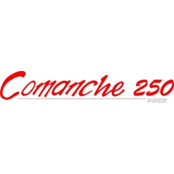Piper Comanche 250 Decal/Sticker! 2.2" high by 12" wide!