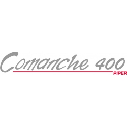 Piper Comanche 400 Piper Decal/Sticker! 2.1" high by 12" wide!