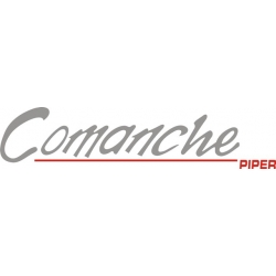 Piper Comanche Decal 2.7" high by 12" wide!