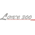 Piper Lance 300 Decal/Vinyl Sticker! 3" high by 12" wide!