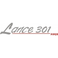 Piper Lance 301 Decal/Vinyl Sticker! 2.6" high by 12" wide!