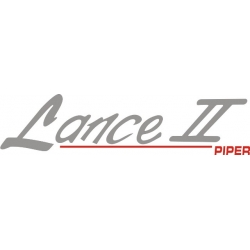 Piper Lance II Decal/Vinyl Sticker! 2.96" high by 12" wide!