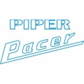 Piper Pacer Aircraft Decal,Sticker 3''high x 4''wide!
