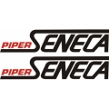 Piper Seneca Aircraft Decal,Sticker 1.5''high x 6''wide!