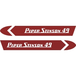 Piper Stinson 49 Aircraft Decal/Sticker  4''h x 29''w!