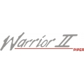 Piper Warrior II Decal/Vinyl Sticker 2.7" high by 12" wide! 
