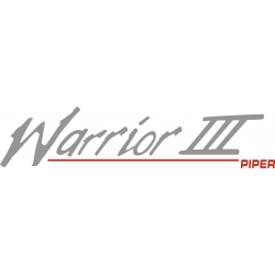 Piper Warrior III Decal/Sticker 2.72" high by 12" wide! 