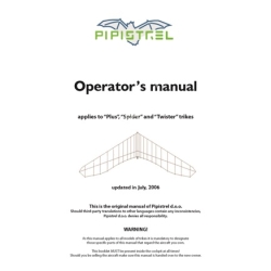 Pipistrel Plus Spider and Twister trikes Operators Manual