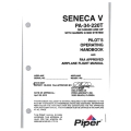 Piper Seneca V PA-34-220T SN 3449459 AND UP With Garmin G1000 System Pilot's Operating Handbook and Airplane Flight Manual VB-2230