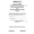 Beechcraft King Air C90GTi Pilot's Operating Handbook and Flight Manual 90-590024-163A2