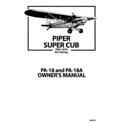 Piper Super Cub PA-18 and PA-18A Owner's Manual 18WM150