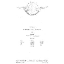 Porterfield ZEPHYR Flyabout Collegiate Maintenance and Inspection Manual