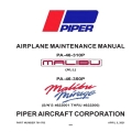 Piper PA-46-310P Malibu PA-46-350P Mirage SN 4622001 THRU 4622200 Airplane Maintenance Manual 761-783_v21
