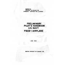 Boeing Preliminary Pilot's Handbook U.S. Navy PB2B-l Airplane 1943