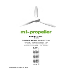 Mt-Propeller Overhaul Manual and Parts List ATA 61-12-20