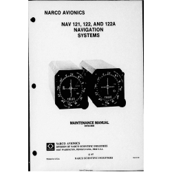 Narco Nav-121-122-122A Nav 121 122 122A Navigation System Maintenance Manual 03723-0600