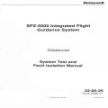 Honeywell SPZ-5000 CitationJet System Test and Fault Isolation Manual A15-1148-076