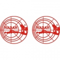 Radar Aircraft Placards,Decals!