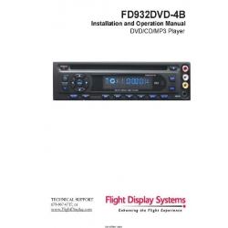 FD932DVD-4B Flight Display Systems Installation and Operation Manual 2009