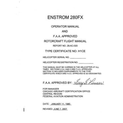 Enstrom 280FX Operator Manual and Rotorcraft Flight Manual 28-AC-020