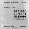 Russian Combat Methods in World War II No.20-230 1950