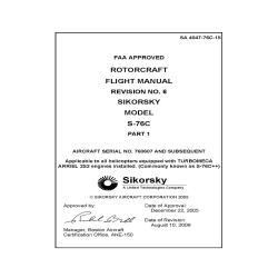 Sikorsky Model S-76C Rotorcraft Flight Manual SA4047-76C-15