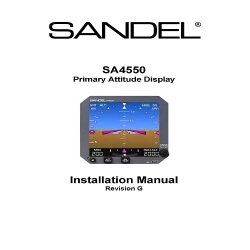 Sandel SA4550 Primary Attitude Display Installation Manual 82010-IM