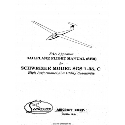 Schweizer Model SGS-1-35-C Sailplane Pilot's Operating Handbook and Flight Manual