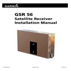 Garmin GSR 56 Satellite Receiver Installation Manual 190-00836-00_v10