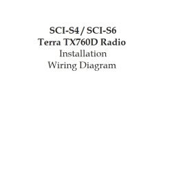 Terra TX7760D Radio SCI-S4/SCI-S6 Installation Wiring Diagram 