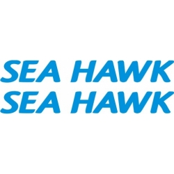 Sea Hawk Aircraft Decal,Sticker 2.5''high x 18''wide!